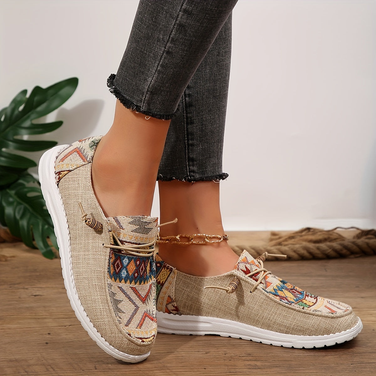 Alizée™ | Mocassins à Motifs Bohèmes