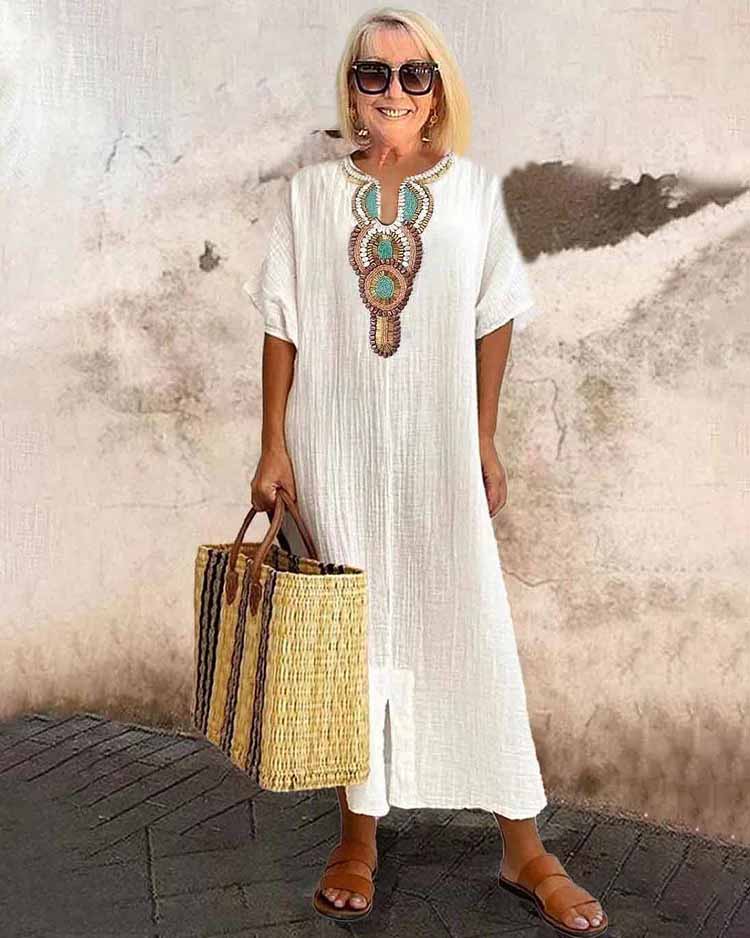 Leilany | Robe de beauté brodée