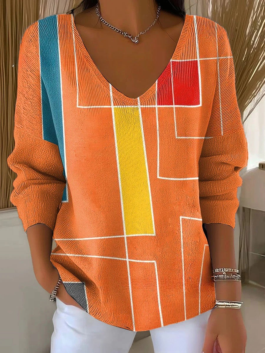Anaïs™ | Pull Color Block Moderne