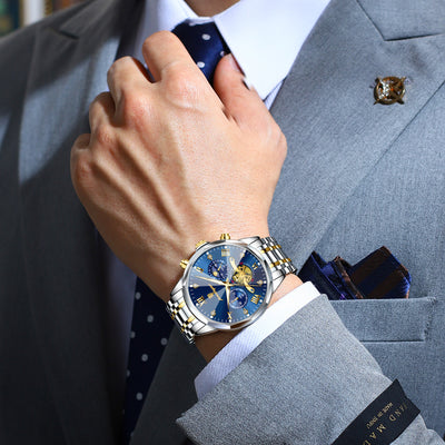 Antoine™ | Montre Quartz en Acier Inoxydable