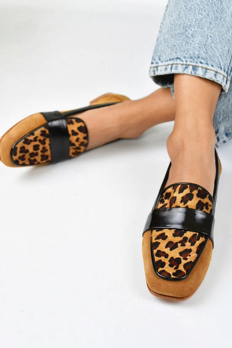 Belle™ | Mocassin Léopard Marron