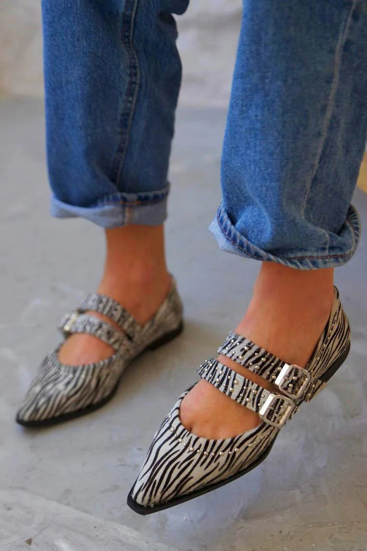 Marie™ | Mocassion Zèbre