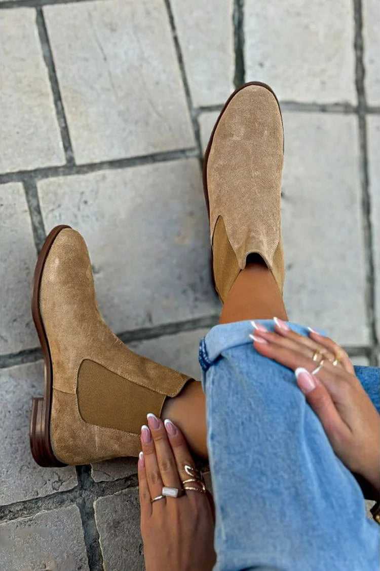 Maria™ | Bottines Chelsea en daim