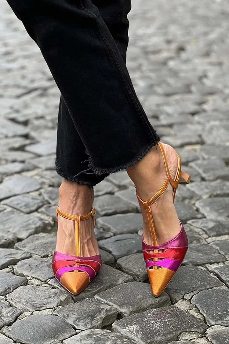 Camille™ | Talons Satinés Vibrants