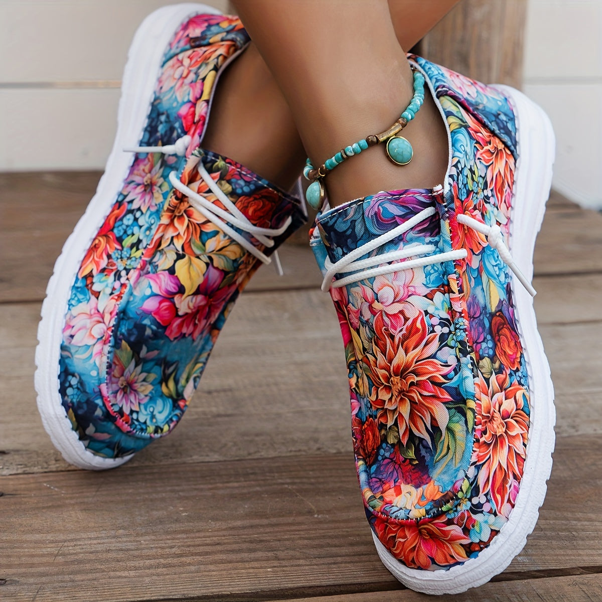 Florence™ | Mocassins à Motifs Floraux