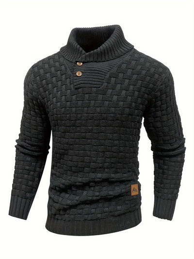 Jean™ | Pull à col roulé tricoté