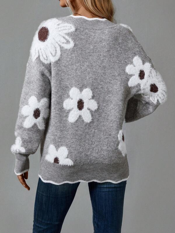 Émilie™ | Pull doux à imprimé floral