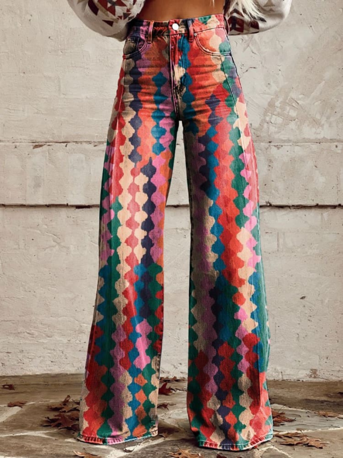 Victoire™ | Pantalon Palazzo Coloré