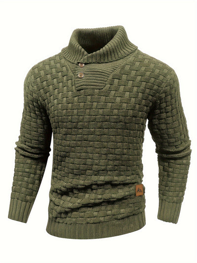 Jean™ | Pull à col roulé tricoté
