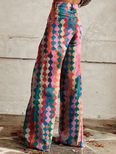 Victoire™ | Pantalon Palazzo Coloré