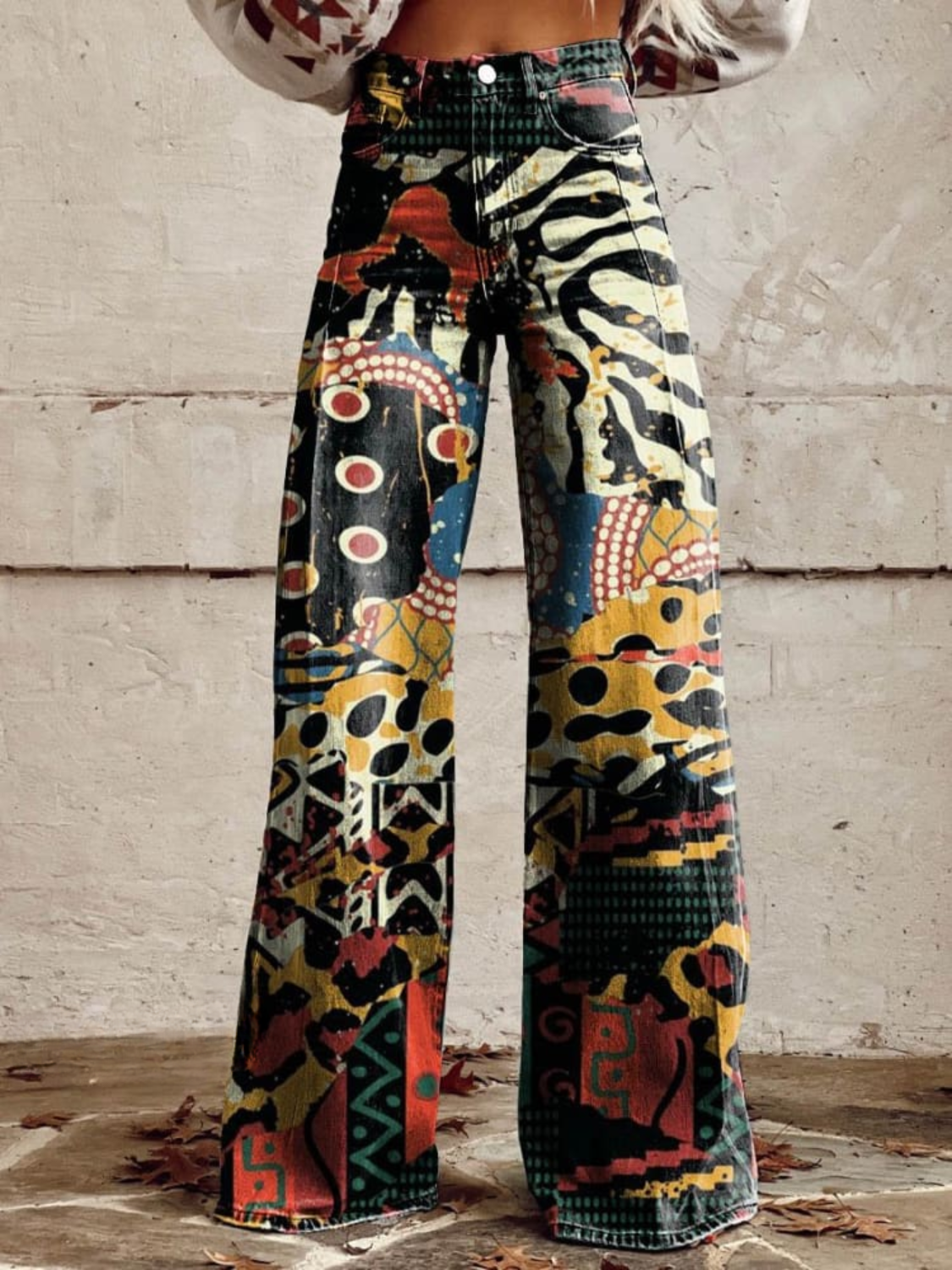 Sophie™ | Pantalon Large Tropical