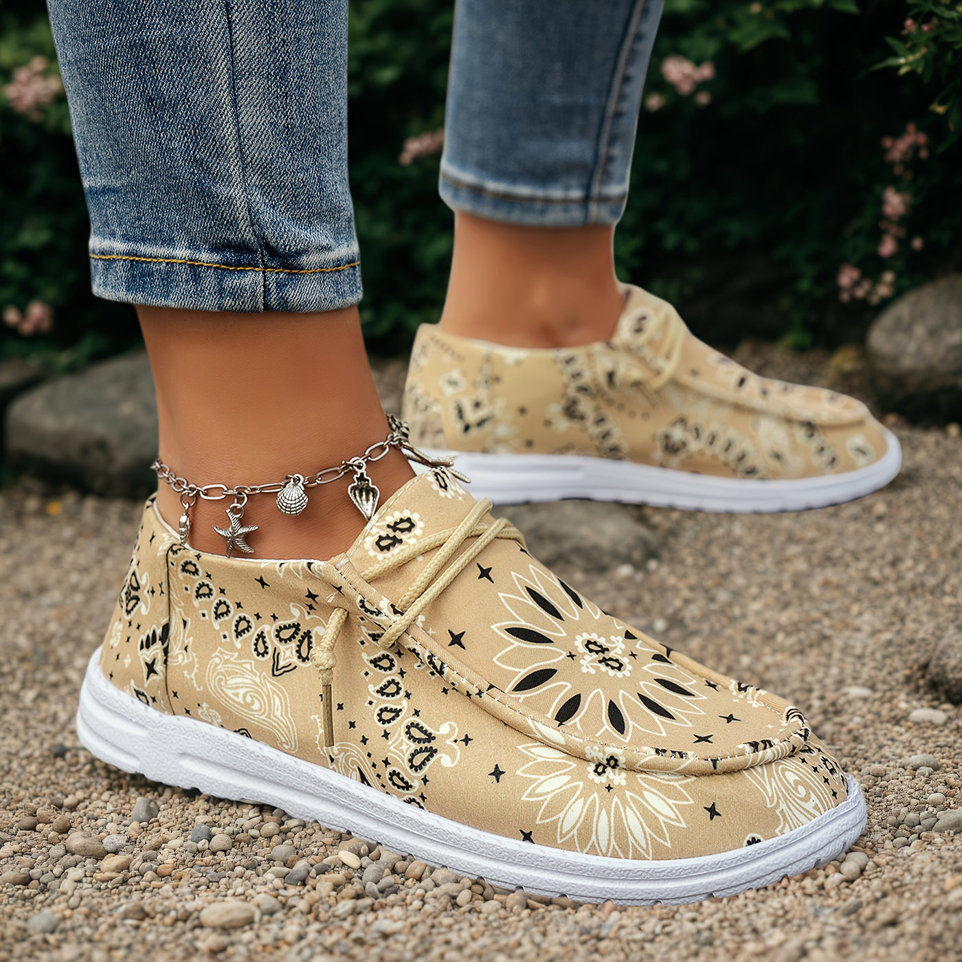 Éva™ | Mocassins à Motifs Singuliers