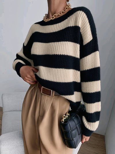 Amélie™ | Pull Rayures Élégantes