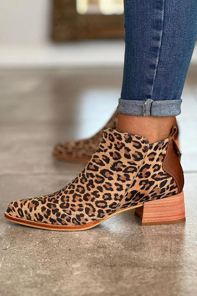 Mathilde™ | Bottines Léopard