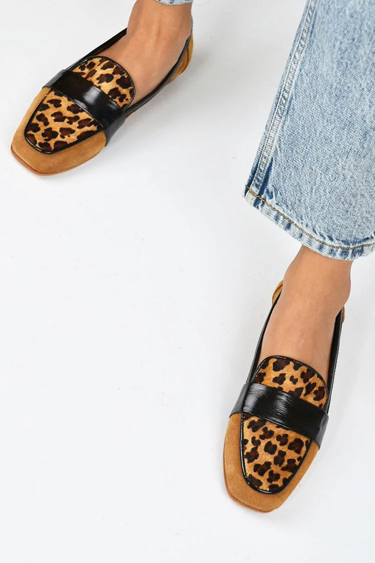 Belle™ | Mocassin Léopard Marron