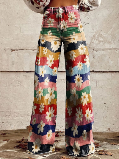 Maria™ | Pantalon Fluide Floral