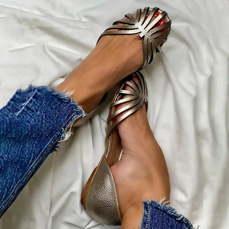 Manon™ | Ballerines Découpées Métal