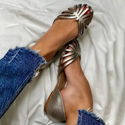 Manon™ | Ballerines Découpées Métal