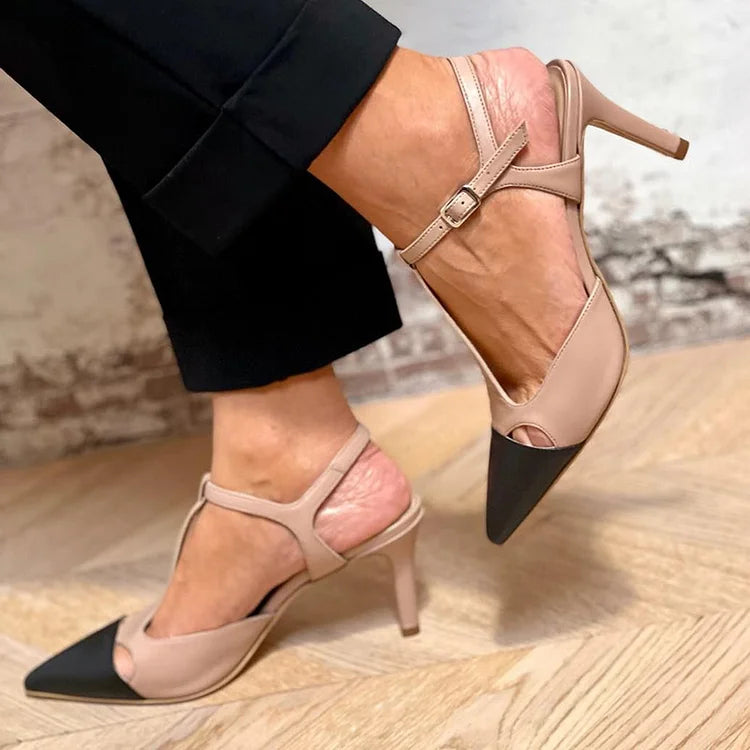 Anaïs™ | Escarpins Bicolores Raffinés