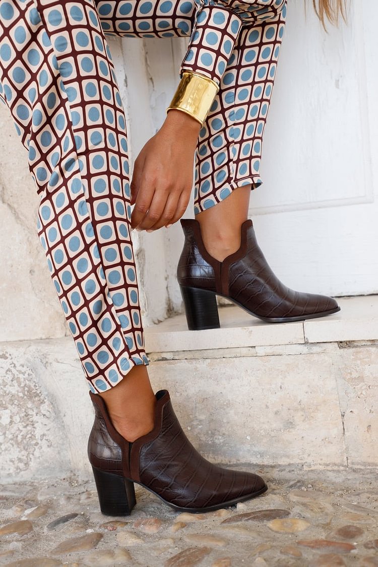 Clémentine™ | Bottes Crocodiles Chic