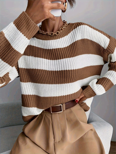 Amélie™ | Pull Rayures Élégantes
