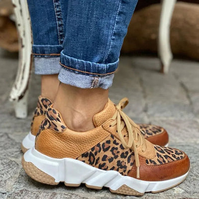 Joliné™ | Baskets Confortables Léopard