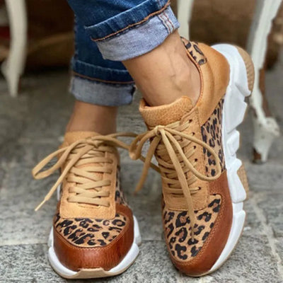 Joliné™ | Baskets Confortables Léopard