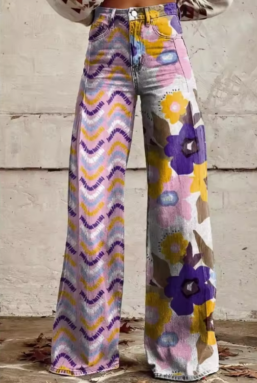 Angélique™ | Pantalon Large Naturel