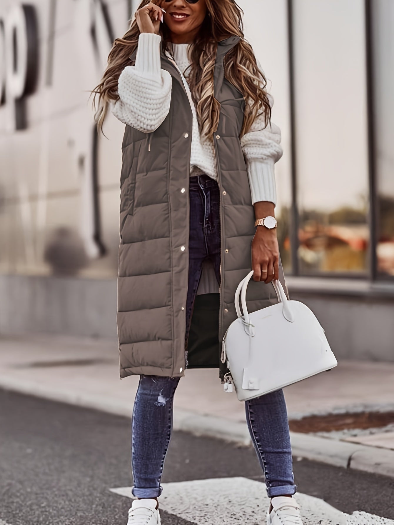 Camille™ | Bodywarmer Élégant Matelassé