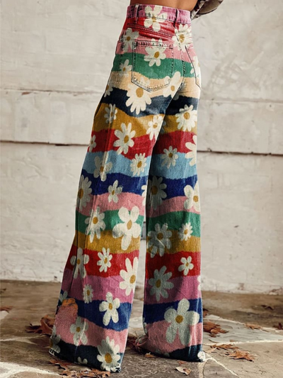 Maria™ | Pantalon Fluide Floral