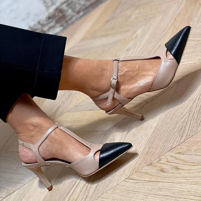 Anaïs™ | Escarpins Bicolores Raffinés