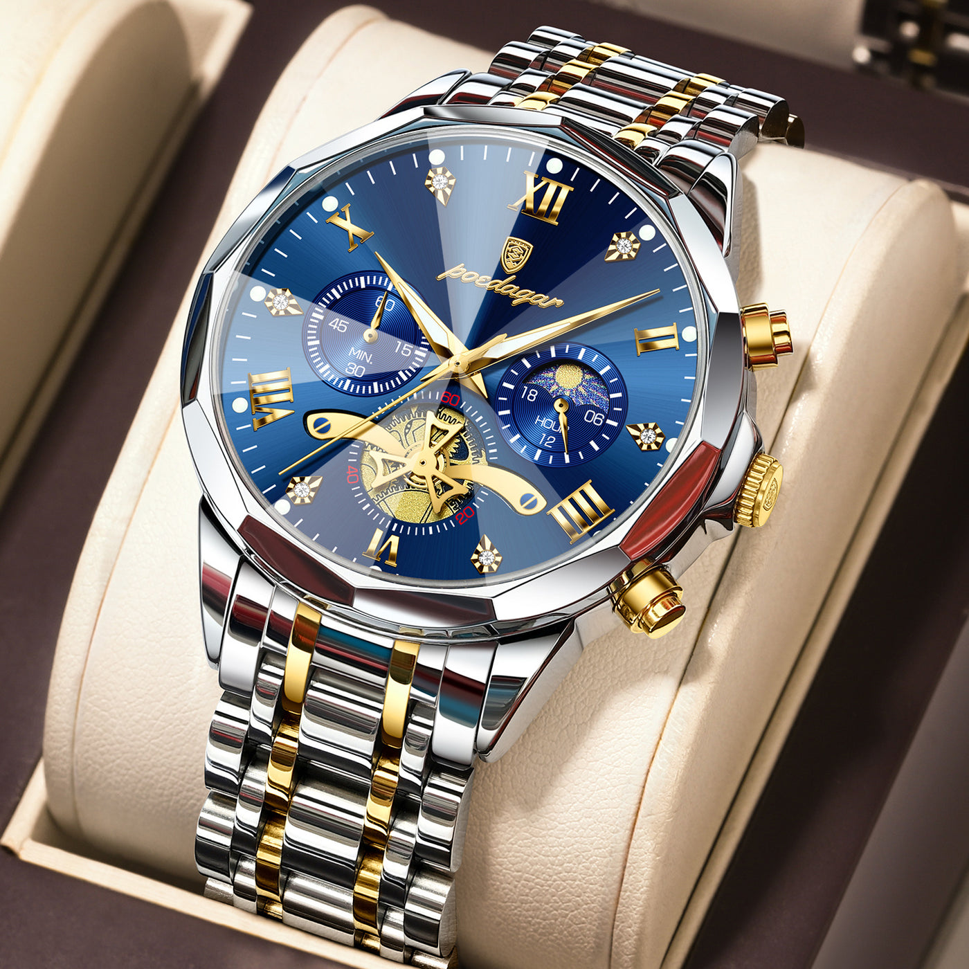 Antoine™ | Montre Quartz en Acier Inoxydable