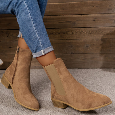 Ophélie™ | Bottines Suède Modernes