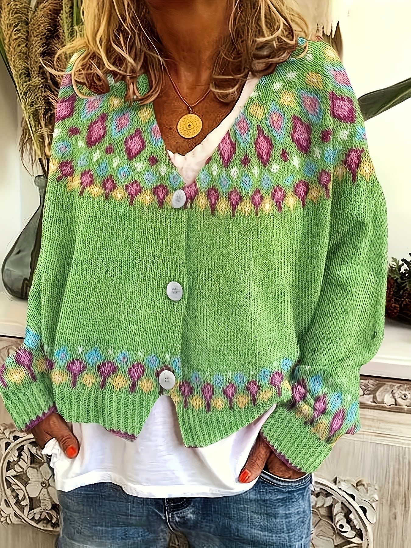 Margaux™ | Gilet Maille Coloré