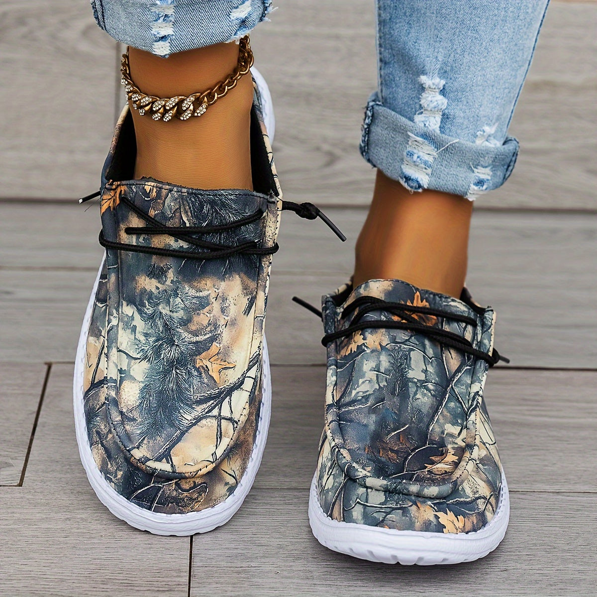 Estelle™ | Mocassins à Imprimés Artistiques