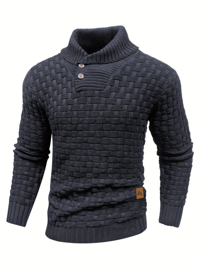 Jean™ | Pull à col roulé tricoté