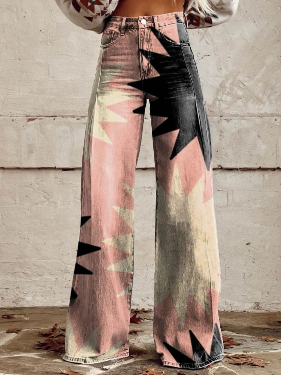 Adèle™ | Pantalon Large Patchwork