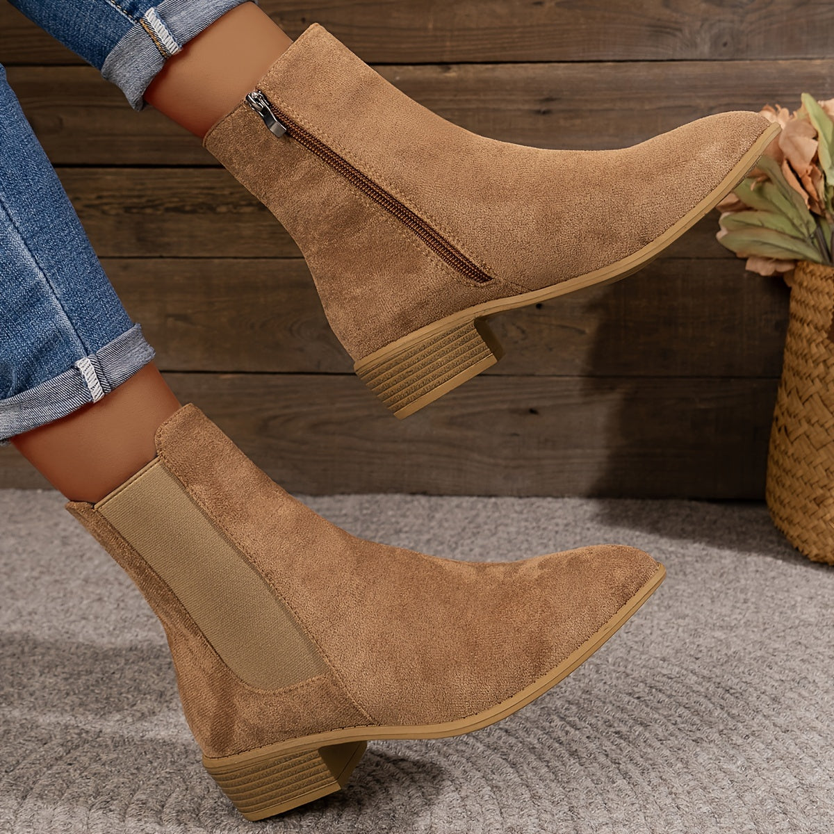 Ophélie™ | Bottines Suède Modernes
