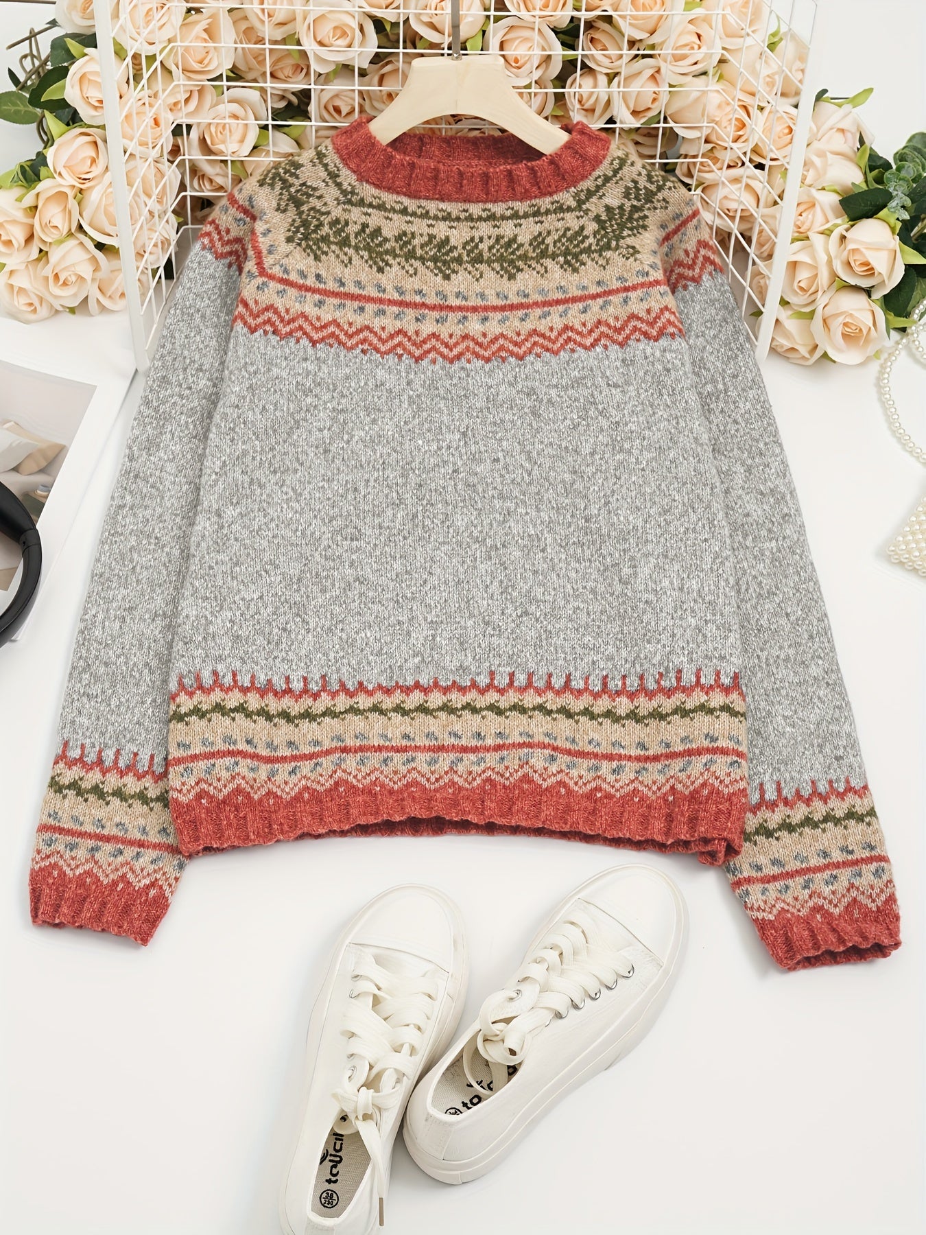 Rosalie™ | Pull Col Rond Scandinave