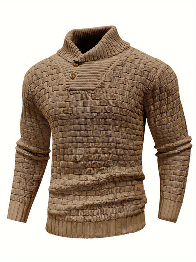 Jean™ | Pull à col roulé tricoté