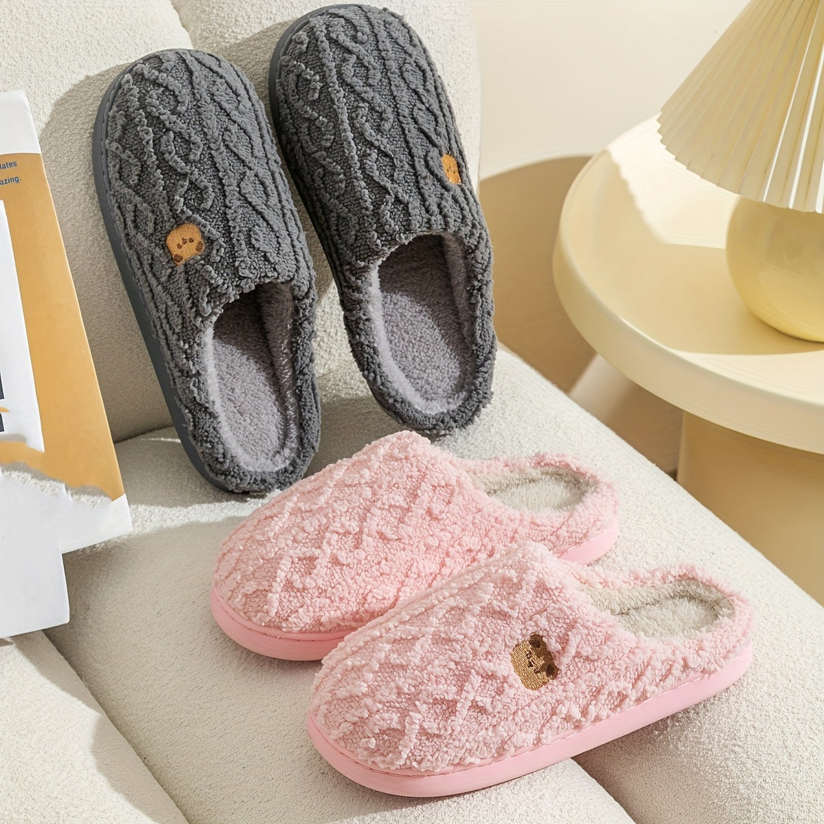 Élise™ | Chaussons en laine tricotés