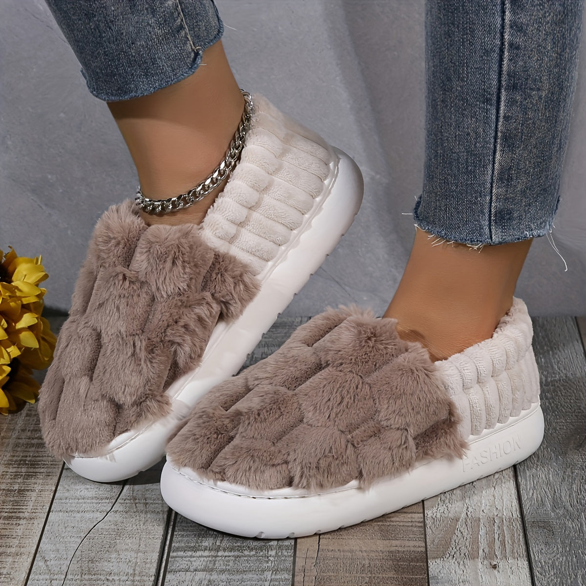 Mia™ | Chaussons en laine épais