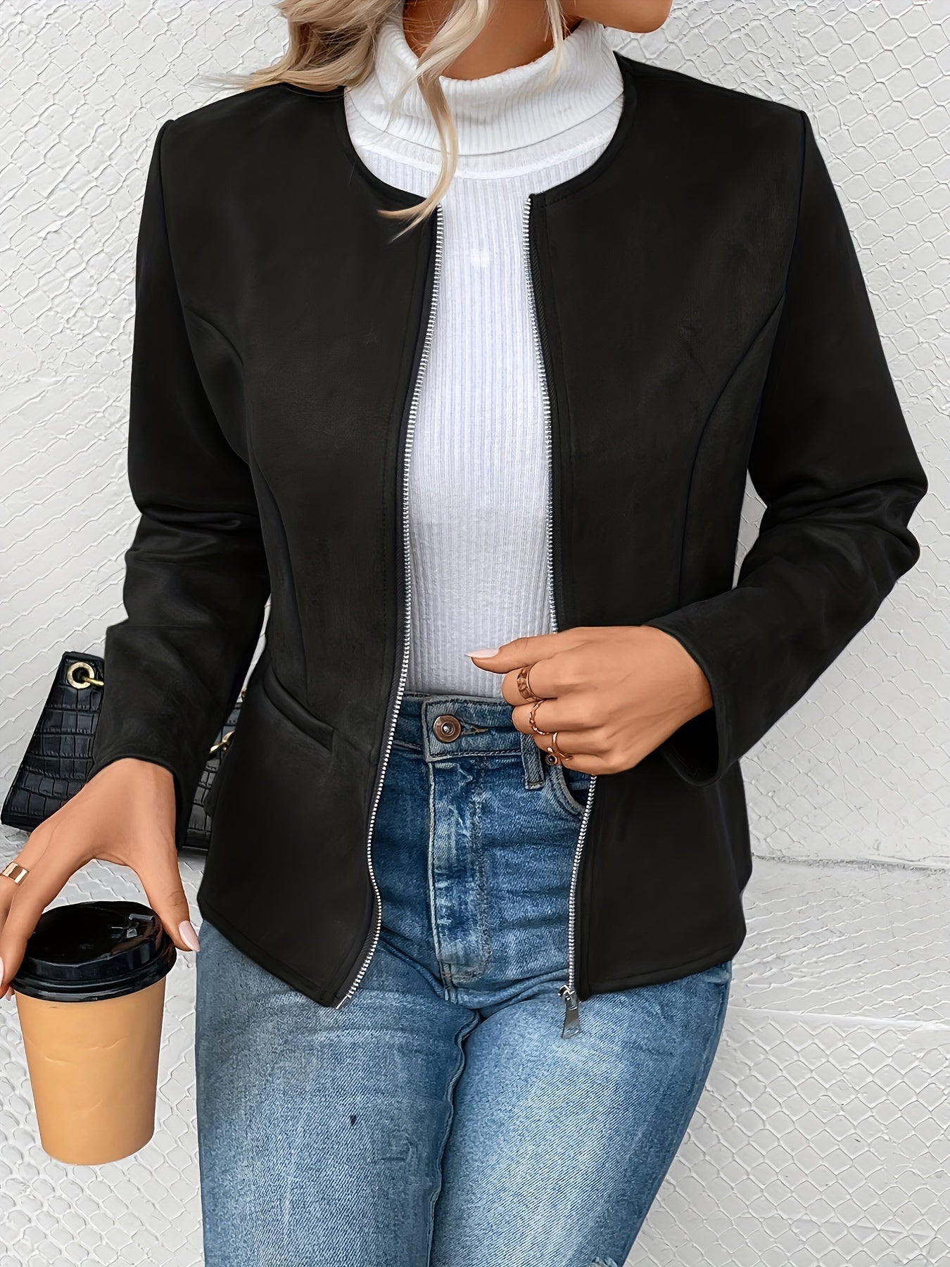 Élise™ | Blouson Cuir Urbain