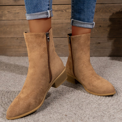 Ophélie™ | Bottines Suède Modernes