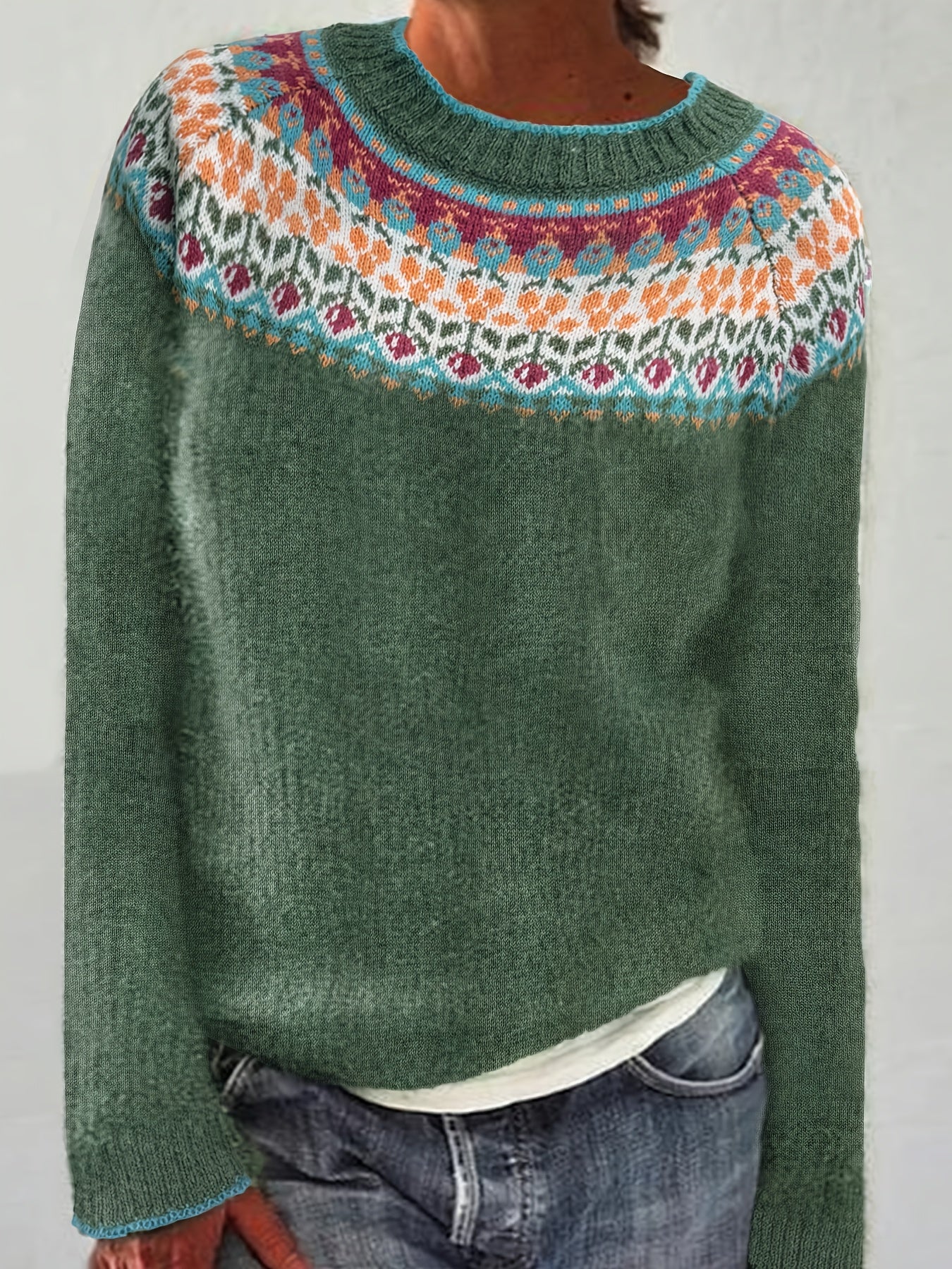 Margaux™ | Pull Motifs Décontractés