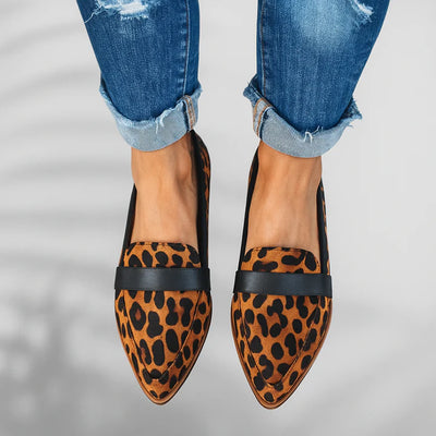 Céline™ | Mocassins en Suède Léopard
