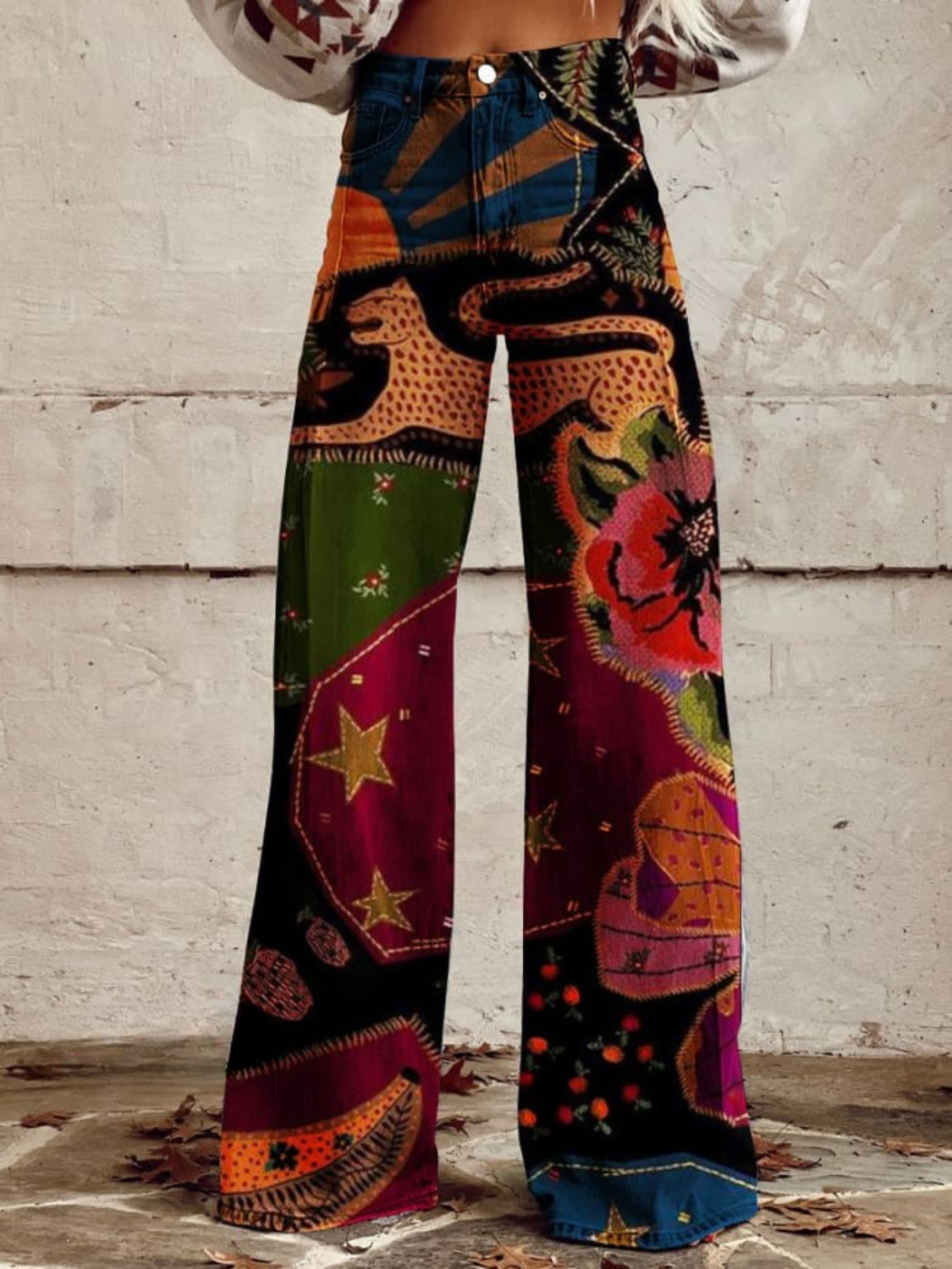 Manon™ | Pantalon Large Animalier
