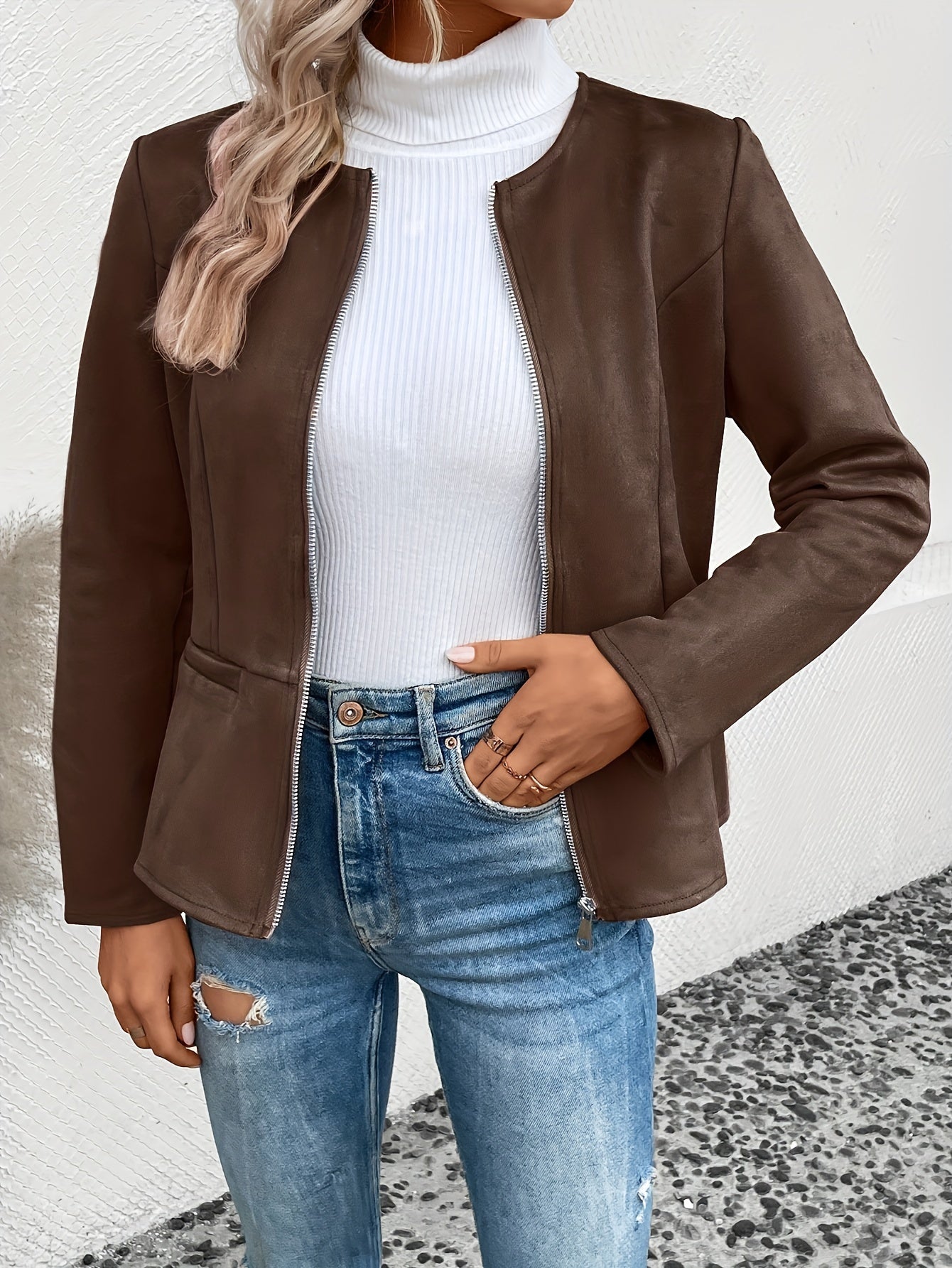 Élise™ | Blouson Cuir Urbain