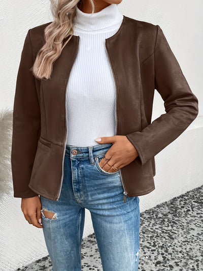 Élise™ | Blouson Cuir Urbain