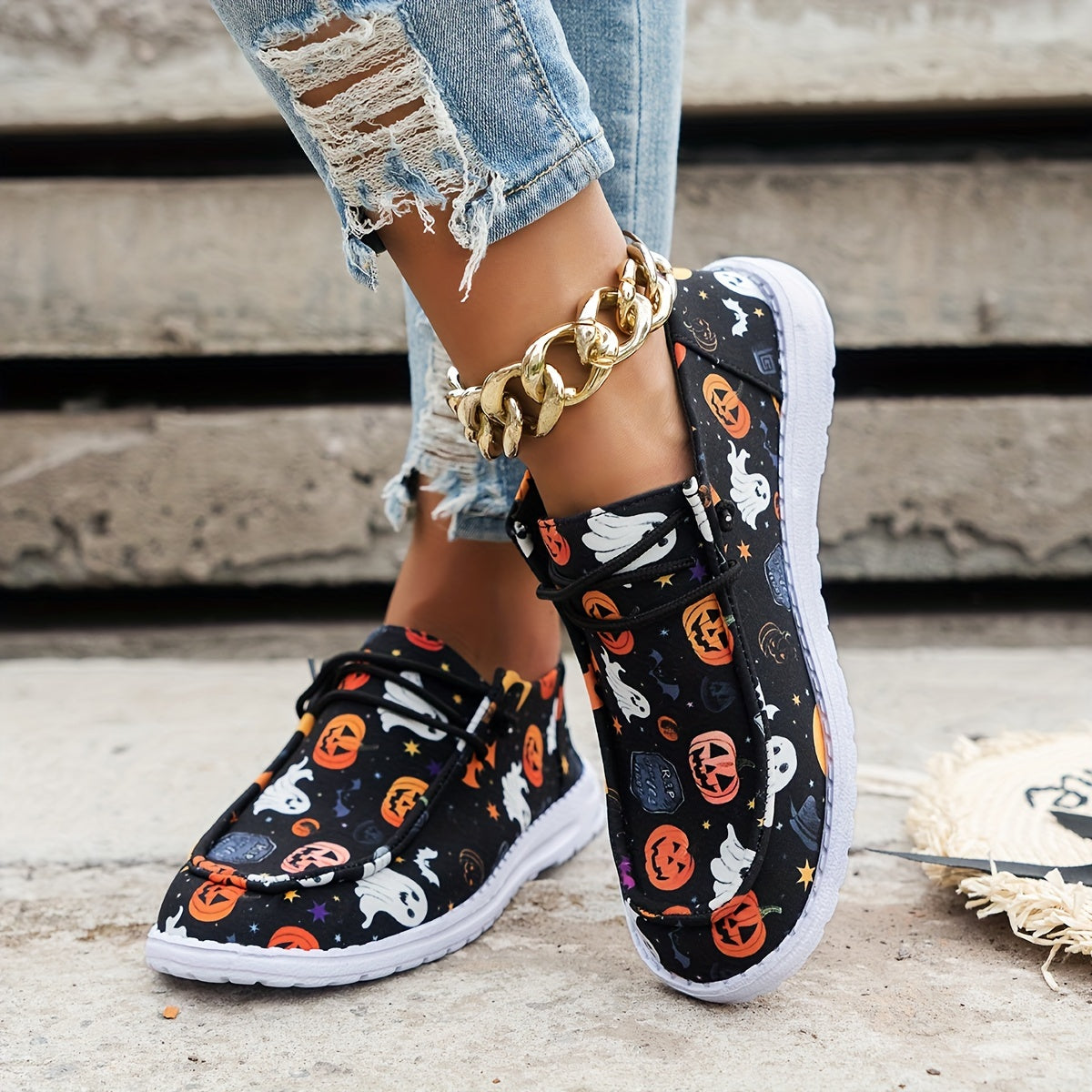 Estelle™ | Mocassins à Imprimés Halloween